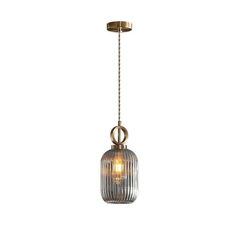 WOMO Suspension Abat Jour Verre Strié-WM2264