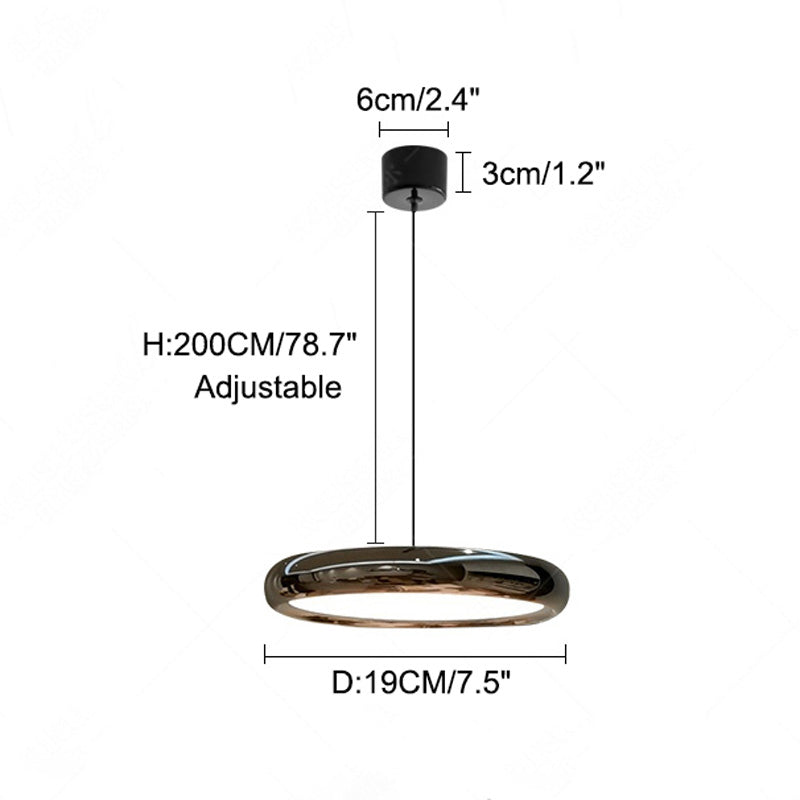 WOMO 3 Suspension Plat Metal Minimaliste-WM2015