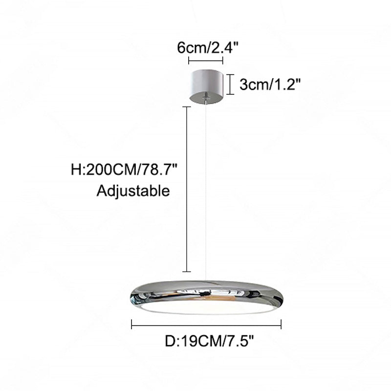 WOMO 3 Suspension Plat Metal Minimaliste-WM2015