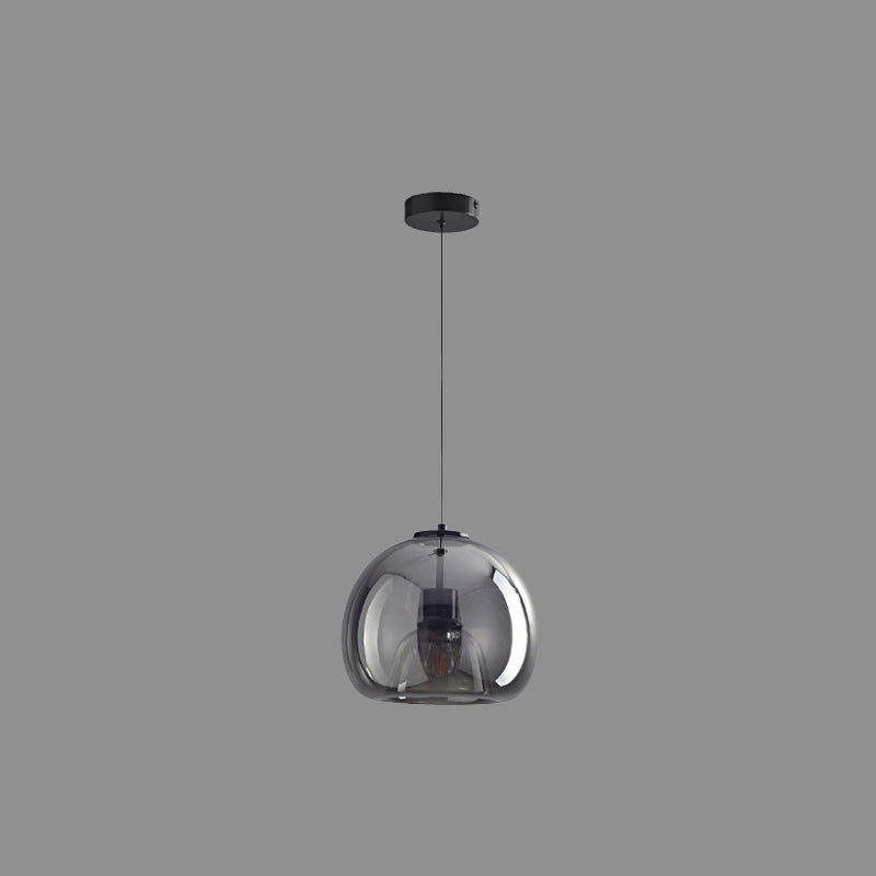WOMO Suspension Verre Soufflé Fumé/Ambré -WM2108