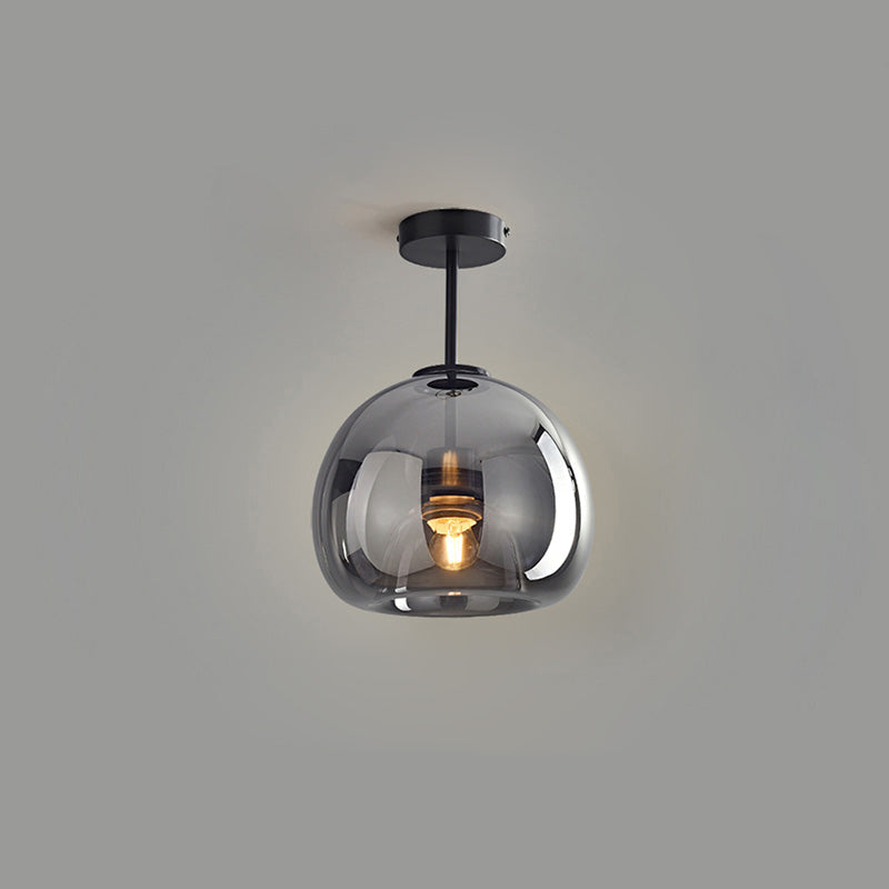 WOMO Suspension Verre Soufflé Fumé/Ambré -WM2108