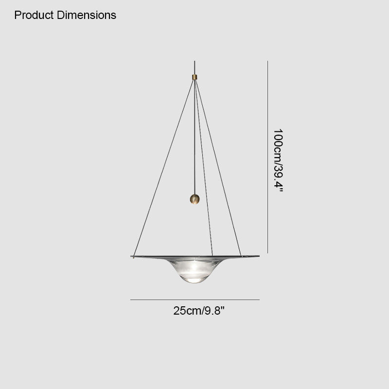 Suspension en verre WOMO Ripple-WM2092