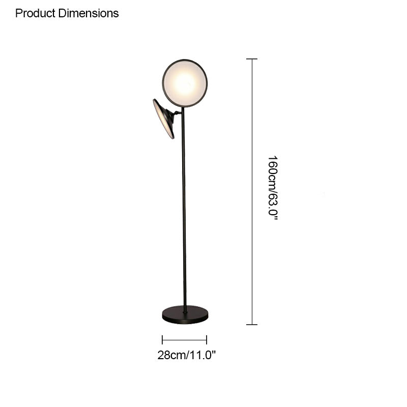 WOMO Lampe sur Pied Lecture 2 Ampoules Lunes - WM7076