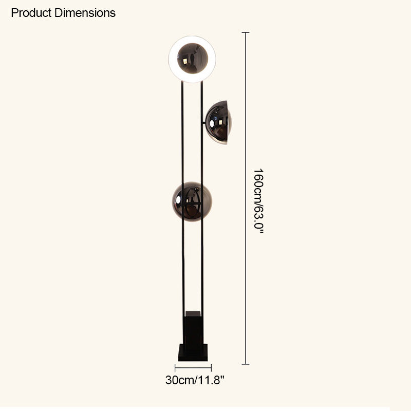 WOMO Lampe sur Pied Éclipse 3 Lumières - WM7050