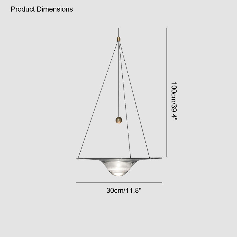 Suspension en verre WOMO Ripple-WM2092