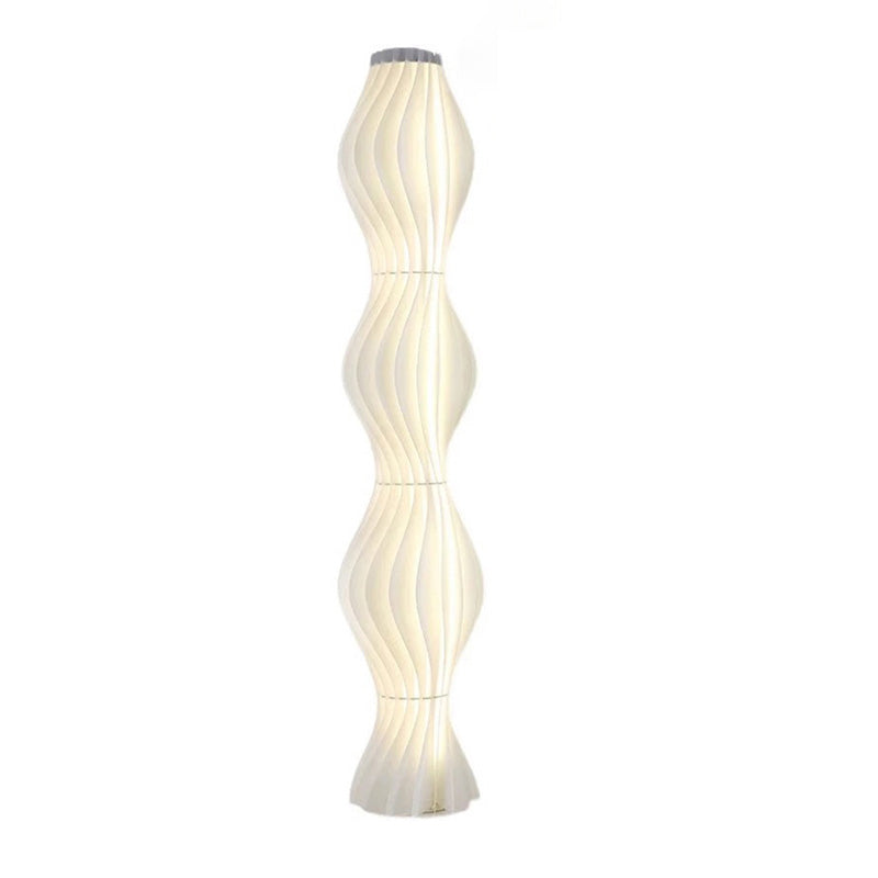 WOMO Lampe sur Pied Colonne Ondulée avec Variateur de Teinte - WM7074