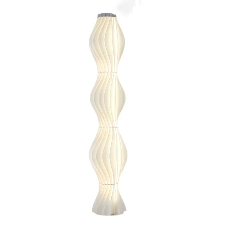 WOMO Lampe sur Pied Colonne Ondulée avec Variateur de Teinte - WM7074
