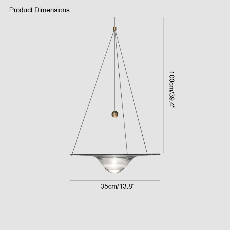 Suspension en verre WOMO Ripple-WM2092