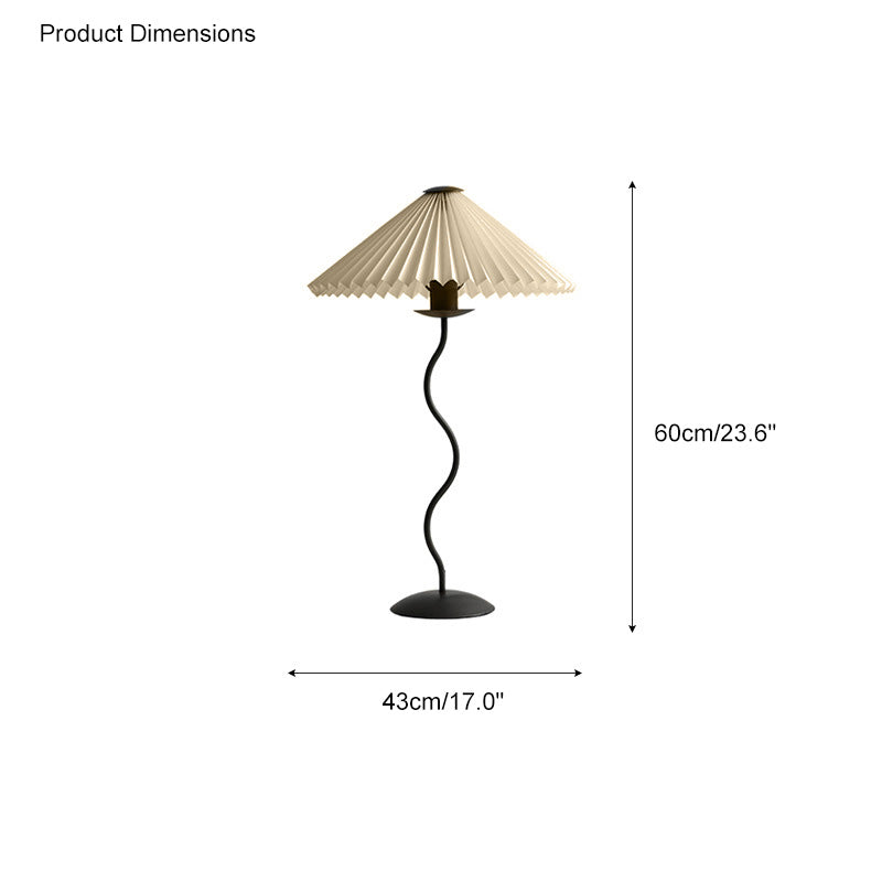 WOMO Lampe sur Pied Volute Plissée - WM7011