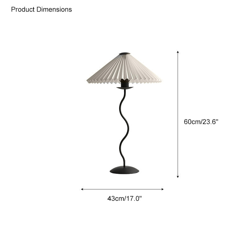 WOMO Lampe sur Pied Volute Plissée - WM7011