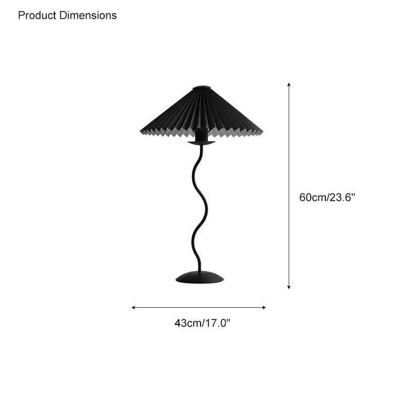 WOMO Lampe sur Pied Volute Plissée - WM7011