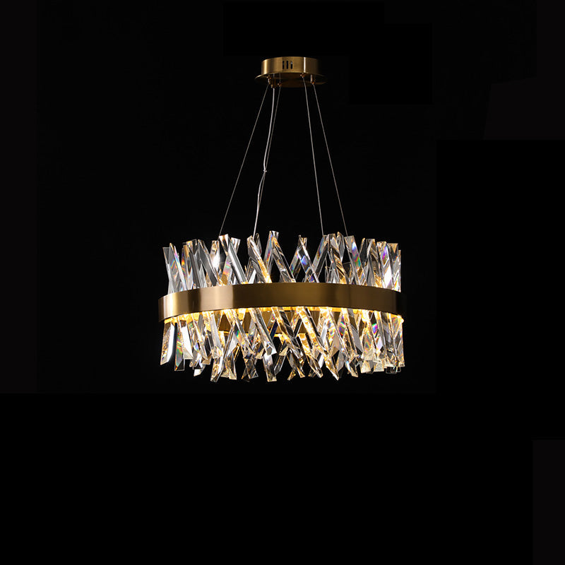 Lustre rond WOMO Gold Crystal Prism-WM2359