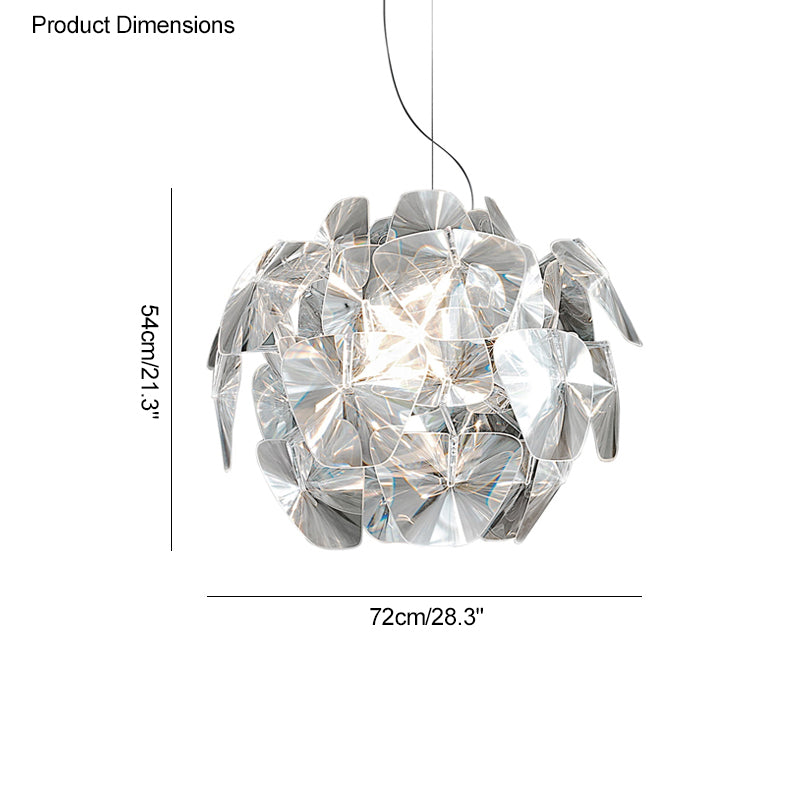WOMO Lustre Romantique Boule en Verre -WM2197