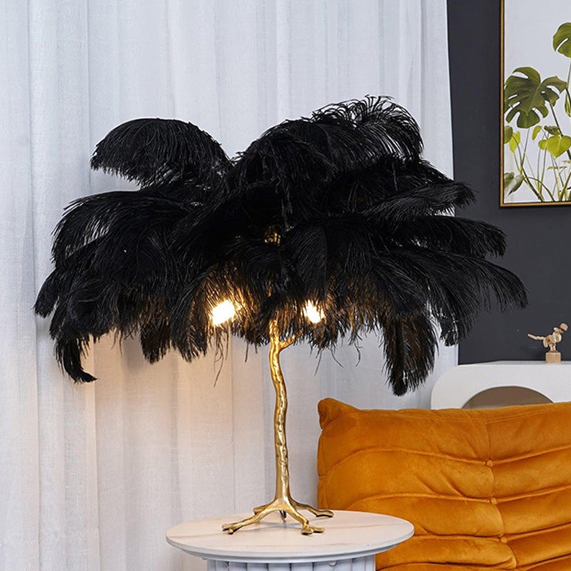 WOMO Lampes à poser Palmier Plume-WM8016