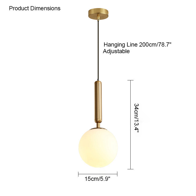 Suspension Globe en verre WOMO-WM2097