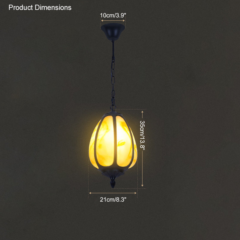 WOMO Luminaire Suspendu Extérieur en Forme de Citrouille - WM9032