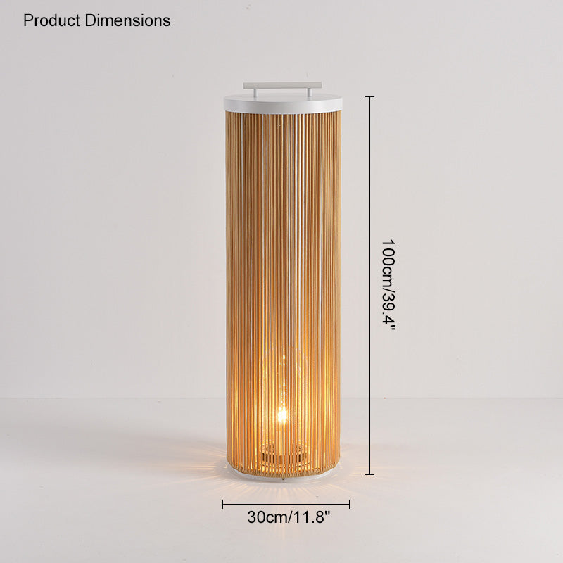 WOMO Lanterne Solaire Extérieure Portable en Osier - WM9020