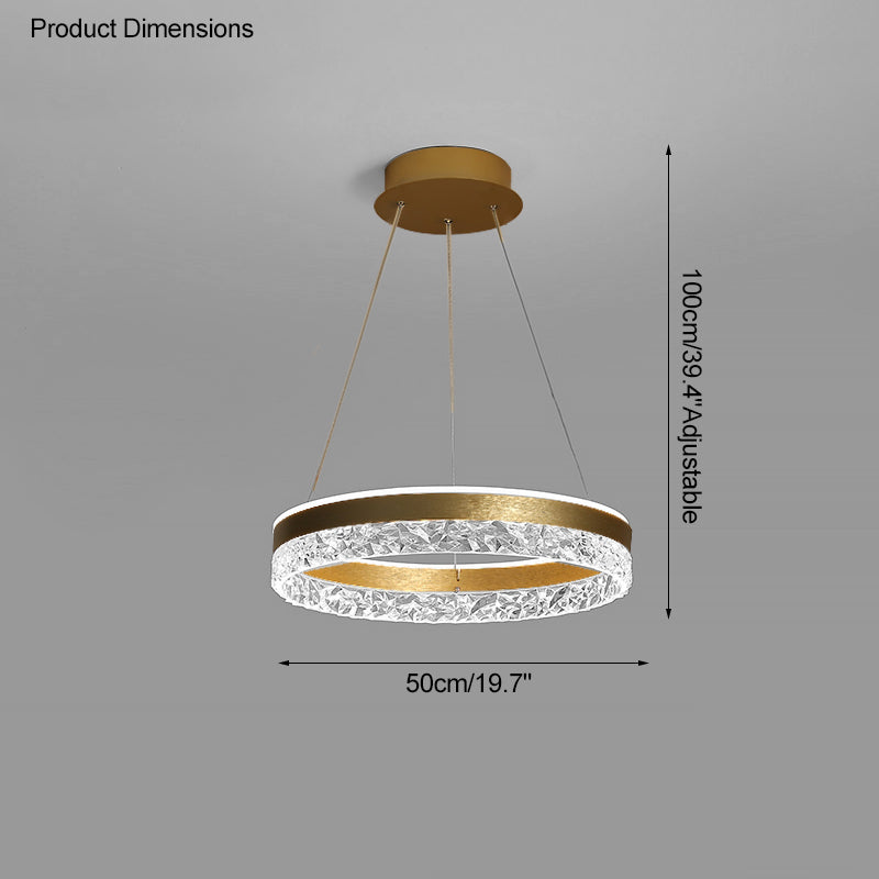 Lustre LED circulaire en acrylique WOMO-WM2171