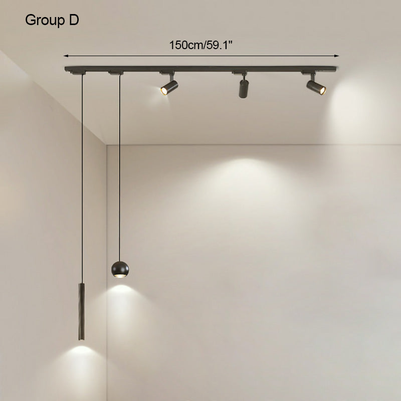 Suspension WOMO Spotlight pour éclairage sur rail-WM2163