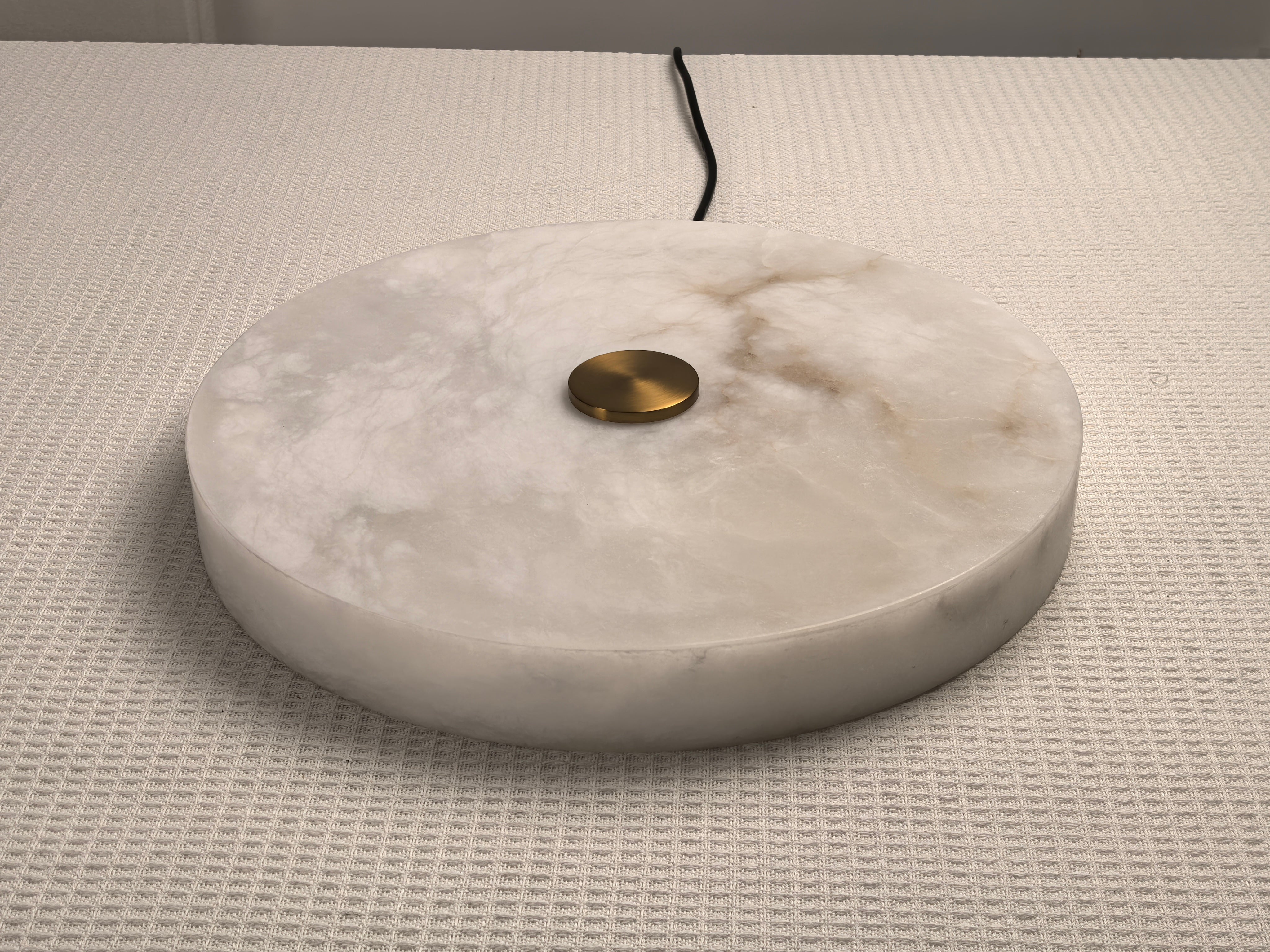 Plafonnier rond moderne en albâtre WOMO-WM1118