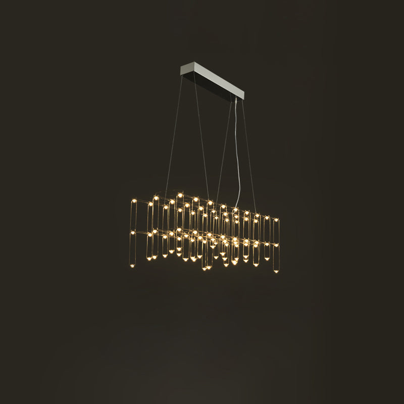 Lustre sculptural rectangulaire WOMO-WM2200