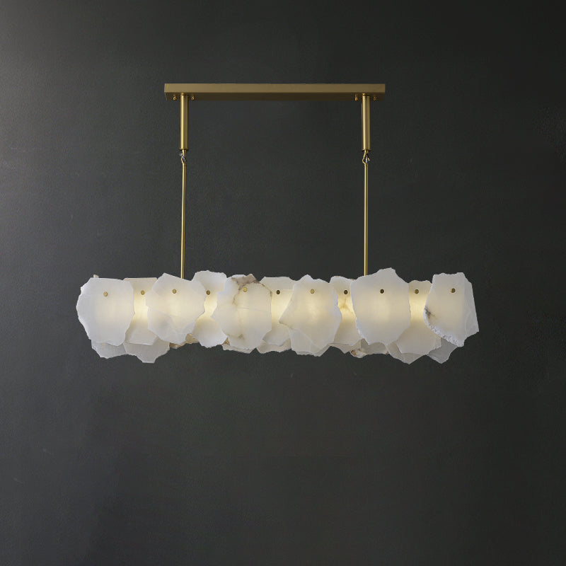 WOMO Lustre lineaire Albâtre Salle à Manger-WM2392b