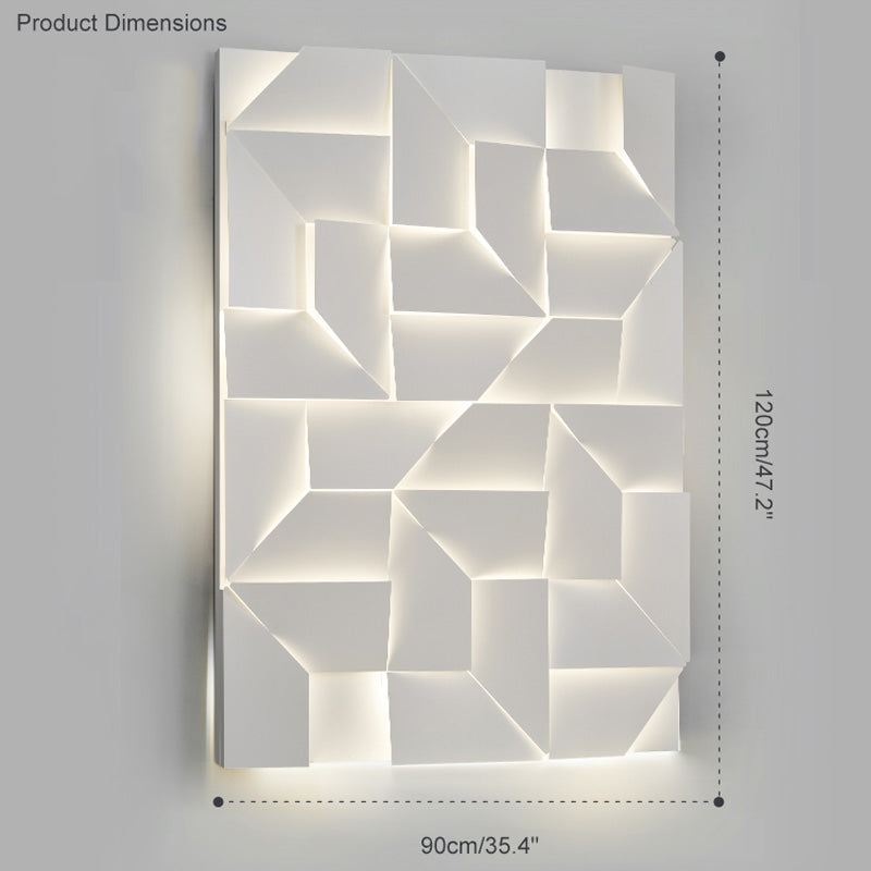 WOMO Appliques Murale Artistique Sculpturale Rectangulaire - WM6020