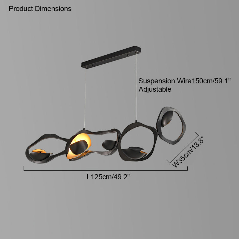 WOMO Lustre Chic Led Noir-WM2148