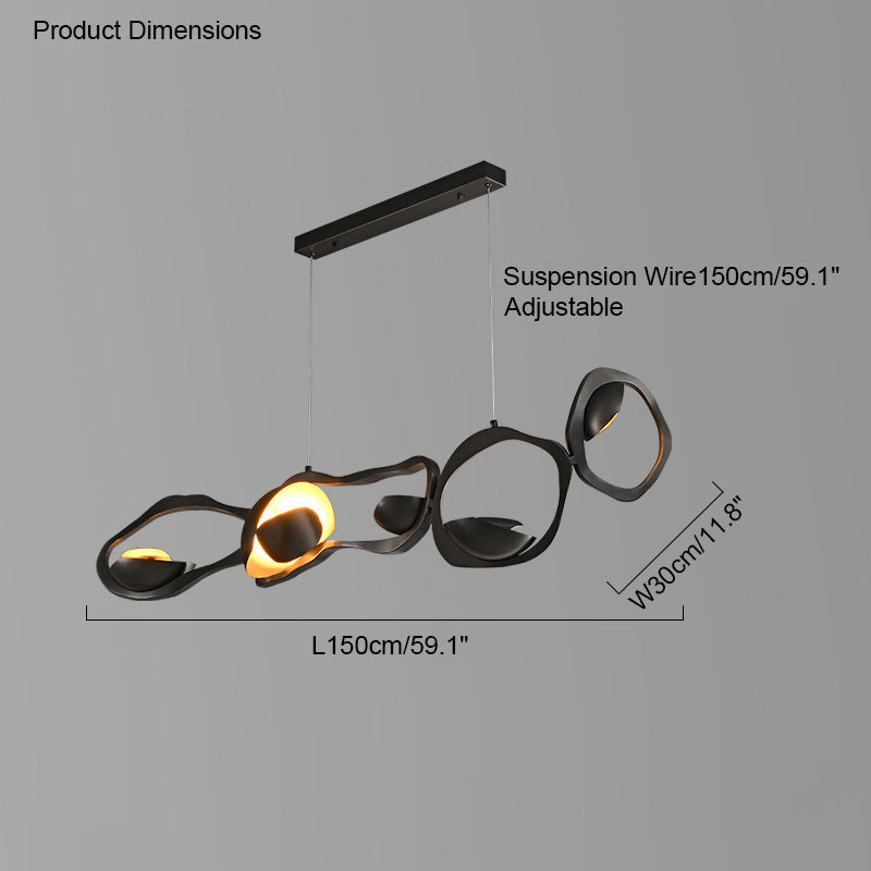 WOMO Lustre Chic Led Noir-WM2148