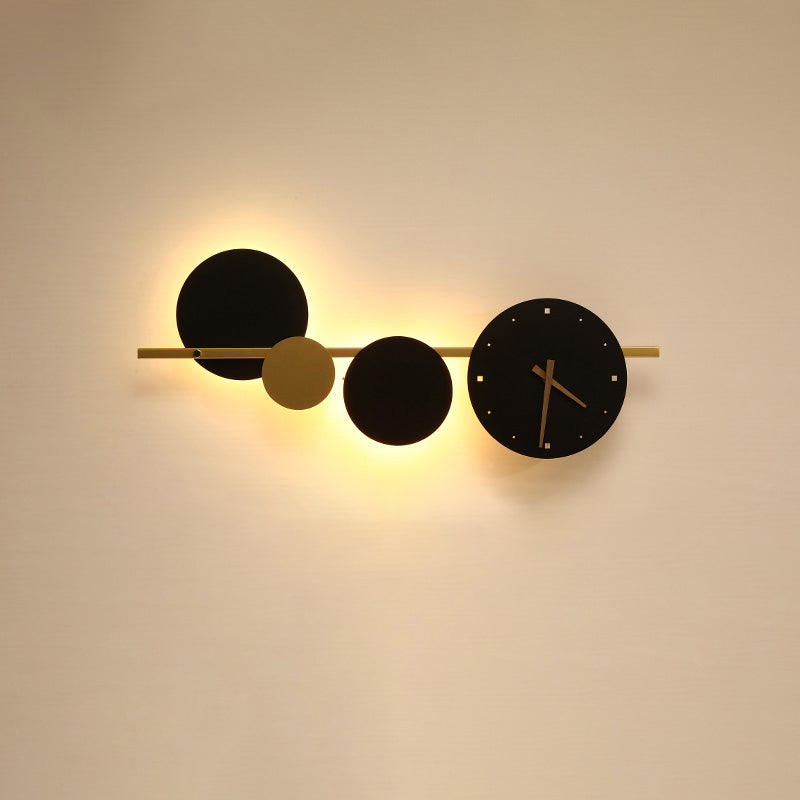Horloge murale sculpturale WOMO avec lumière LED-WM6087