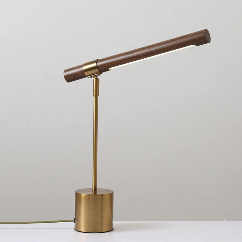 WOMO Lampe de table en porte-à-faux en noyer-WM8010