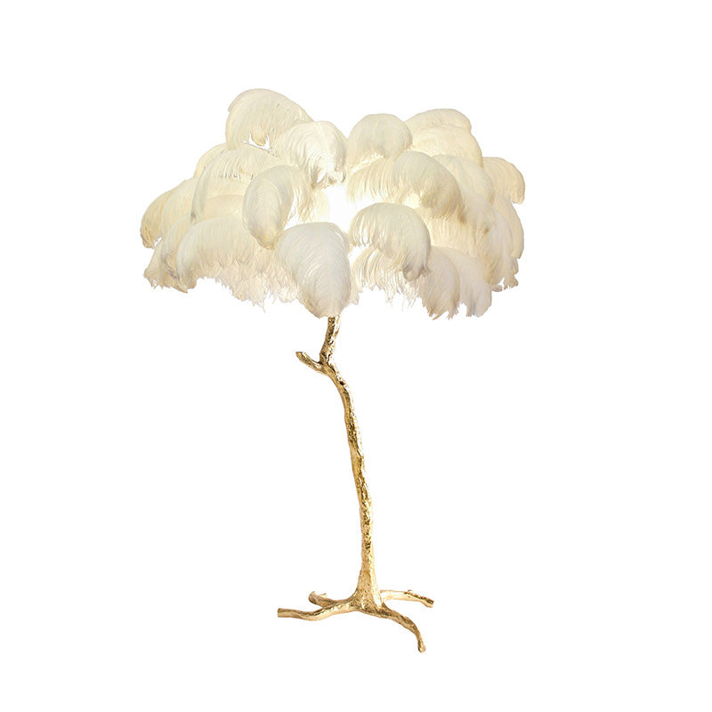WOMO Lampe sur Pied Arbre Palmier Plumes - WM7000