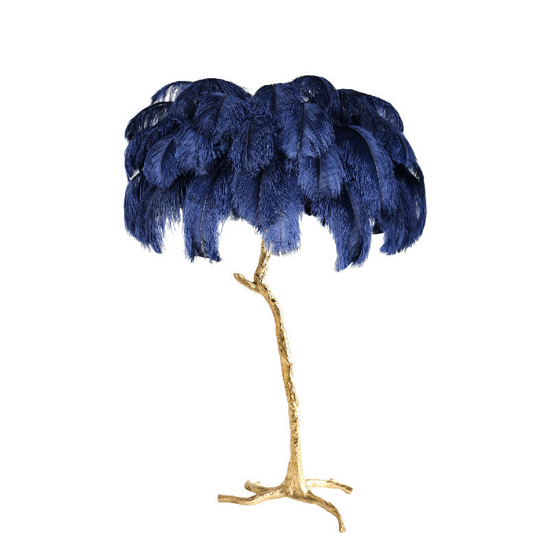 WOMO Lampe sur Pied Arbre Palmier Plumes - WM7000