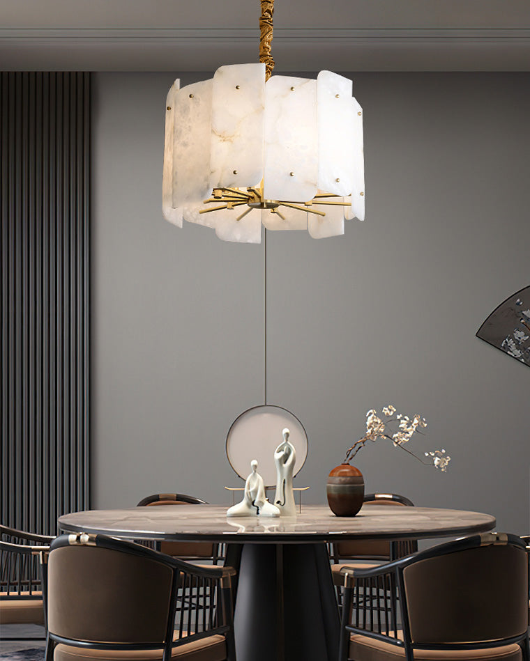 Lustre rond en albâtre WOMO-WM2391