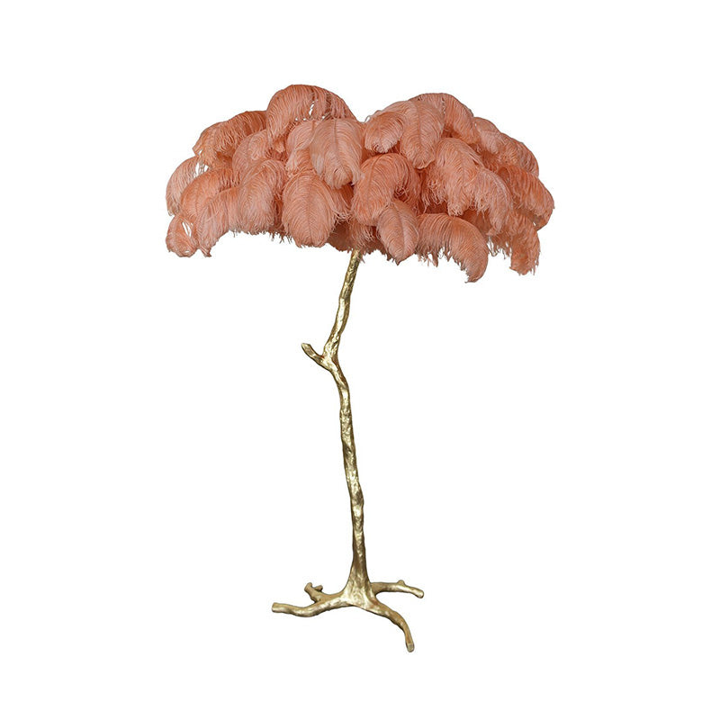 WOMO Lampe sur Pied Arbre Palmier Plumes - WM7000