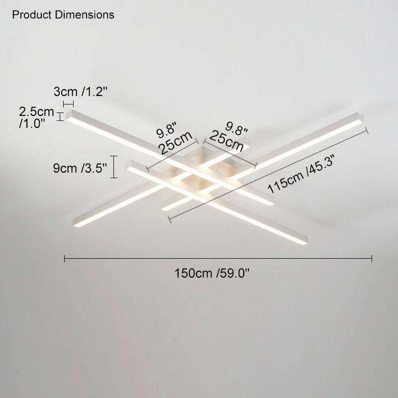 WOMO Plafonnier Multiple Long Led-WM1004