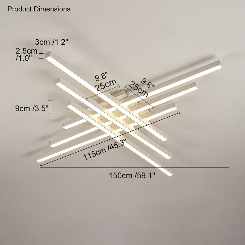 WOMO Plafonnier Multiple Long Led-WM1004