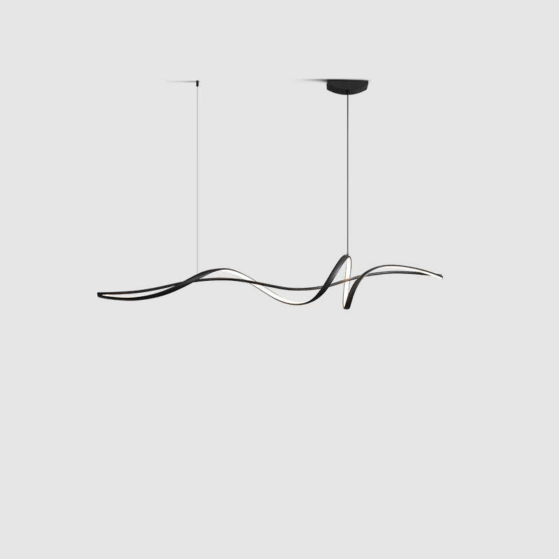 WOMO Suspension Lineaire Vague Led Minimaliste-WM2299
