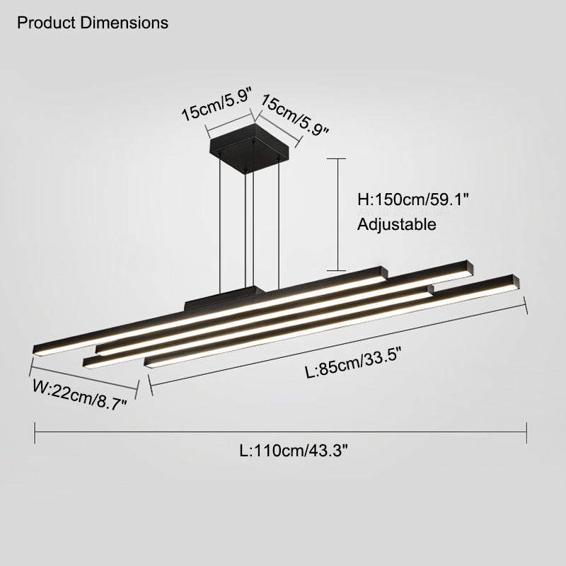 Lustre LED linéaire sans fil WOMO-WM2012