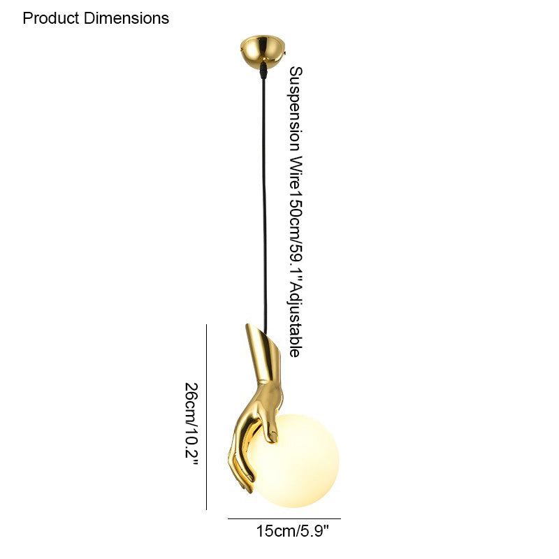 WOMO Main Tenant Globe Suspension en laiton-WM2152