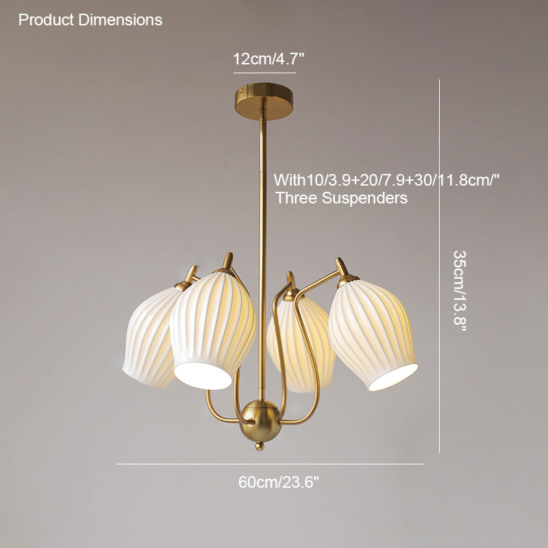 WOMO Lustre Multiple Abat Jour Céramique-WM2121