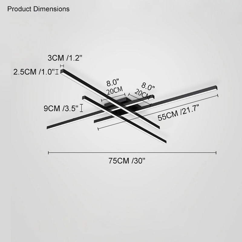 WOMO Plafonnier Multiple Long Led-WM1004