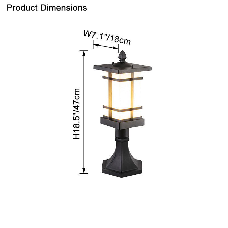 WOMO Luminaire Extérieur Carré pour Pilier - WM9063