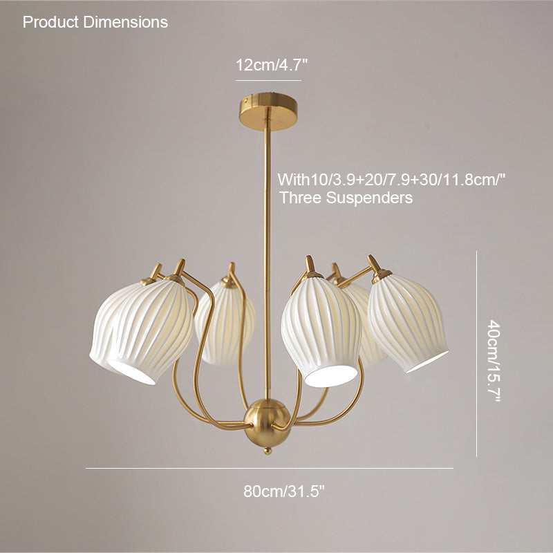 WOMO Lustre Multiple Abat Jour Céramique-WM2121