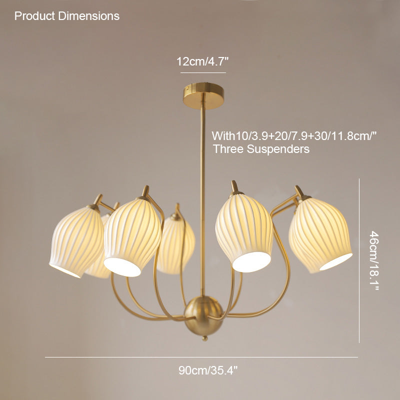 WOMO Lustre Multiple Abat Jour Céramique-WM2121