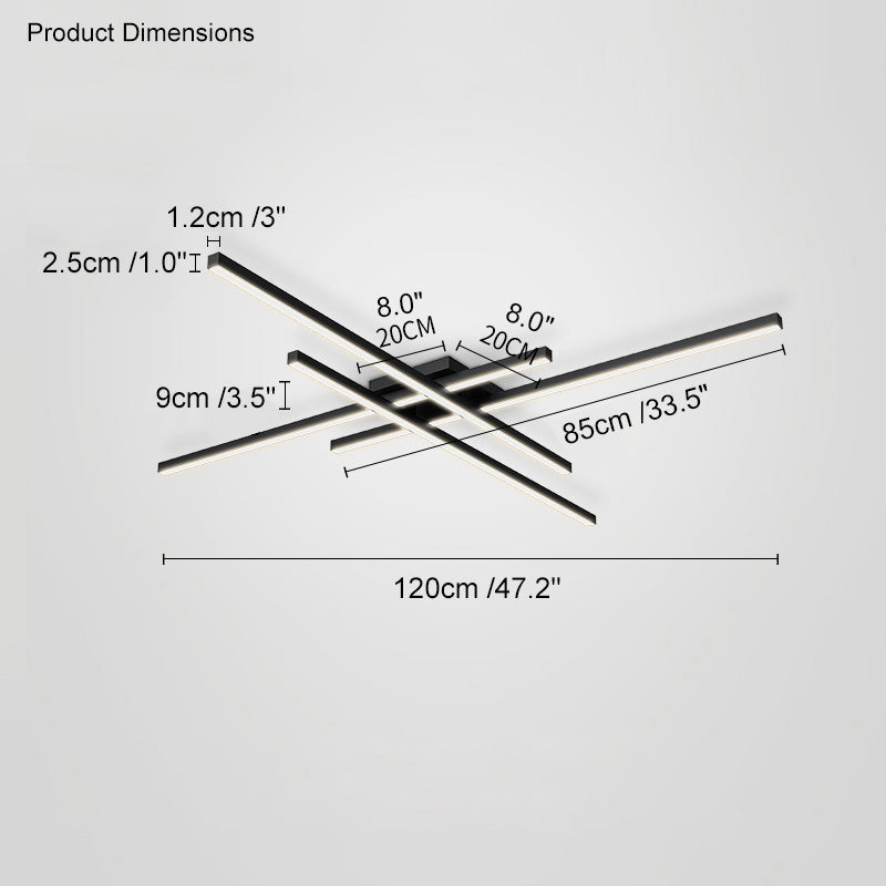 WOMO Plafonnier Multiple Long Led-WM1004