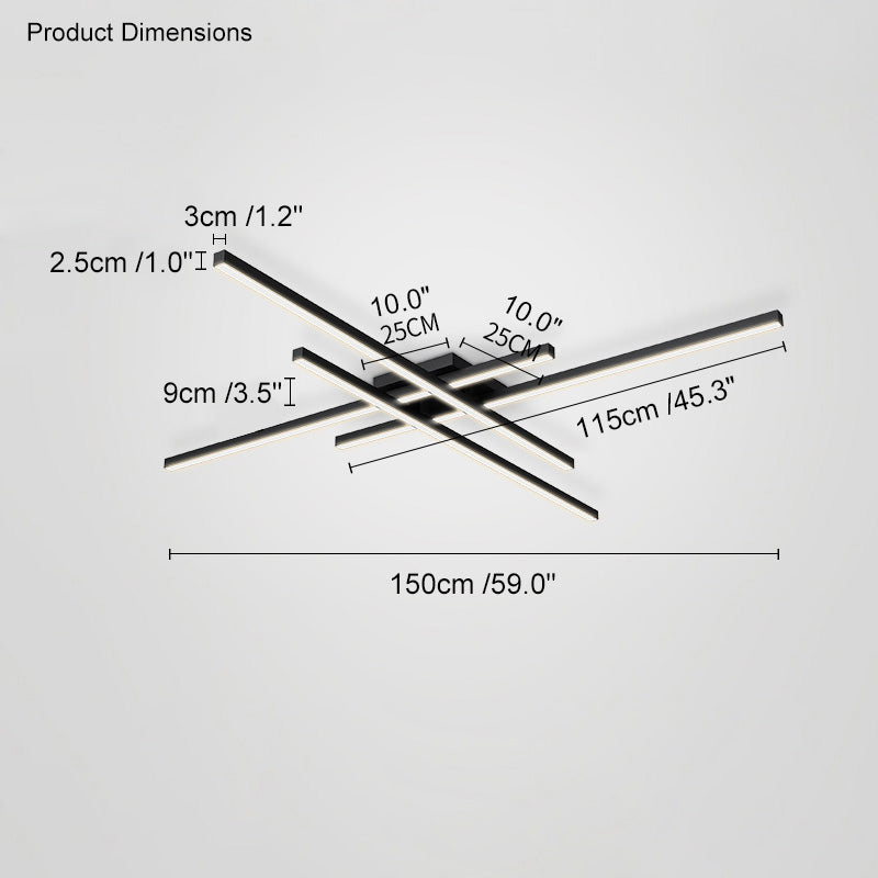 WOMO Plafonnier Multiple Long Led-WM1004