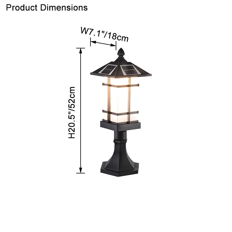 WOMO Luminaire Extérieur Carré pour Pilier - WM9063
