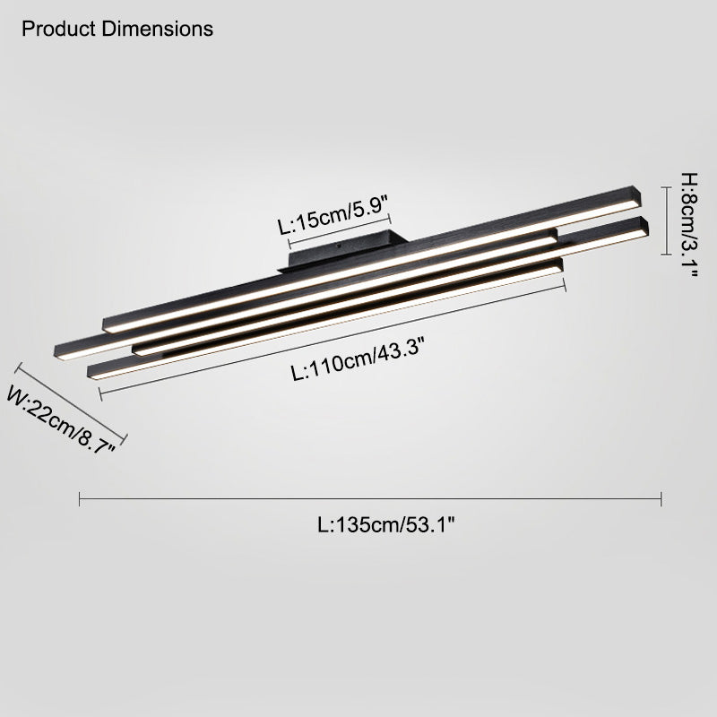 Lustre LED linéaire sans fil WOMO-WM2012