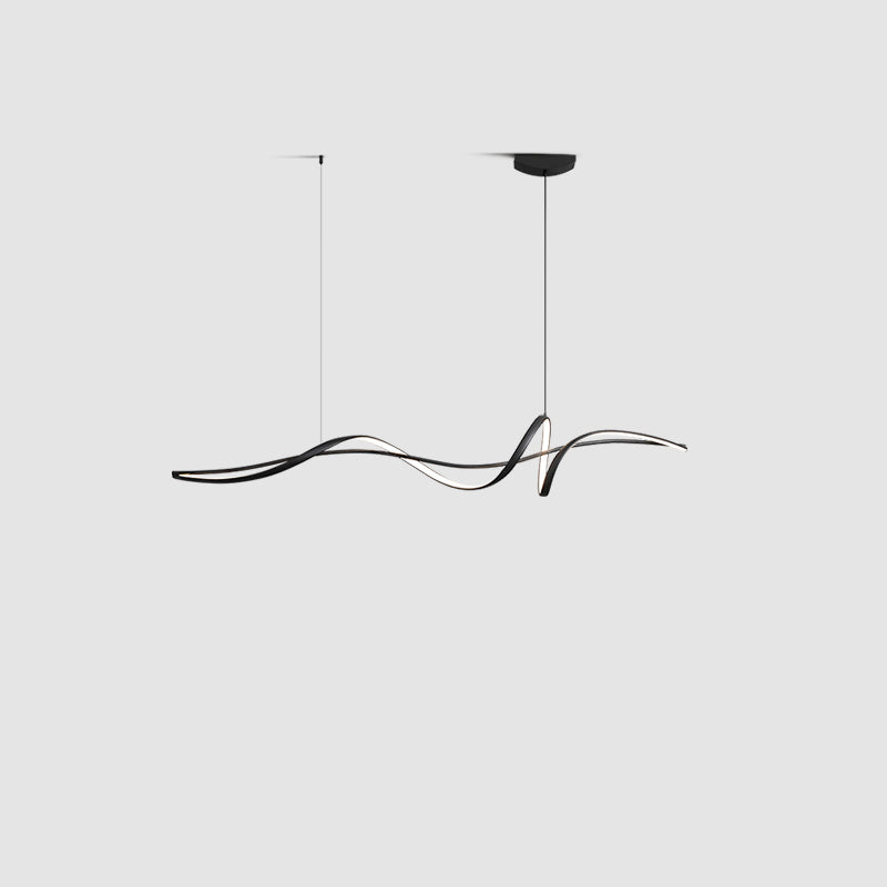 WOMO Suspension Lineaire Vague Led Minimaliste-WM2299